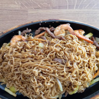 Tallarines a la plancha